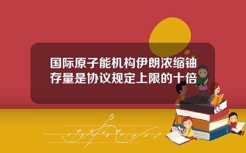 国际原子能机构伊朗浓缩铀存量是协议规定上限的十倍