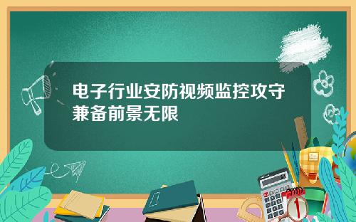 电子行业安防视频监控攻守兼备前景无限