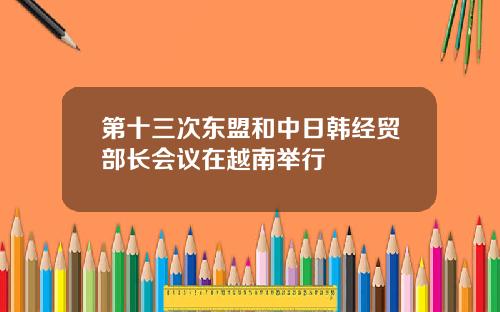 第十三次东盟和中日韩经贸部长会议在越南举行